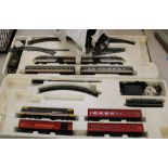 2 Hornby train sets: Inter City & Royal Mail, in original polystyrene, with extra track.