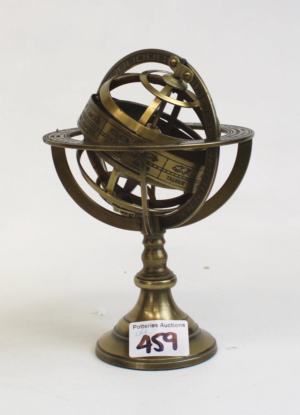 Brass Astrolabe on Stand.