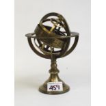 Brass Astrolabe on Stand.