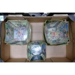 A collection of Carltons Fantasia Ware Burslam Bowls: decorated with fairies & foliage