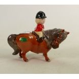 Beswick Thelwell Pony : Learner pony on brown