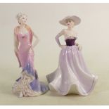 Coalport Ladies of Fashion figures: Happy Anniversary & A N Other(2)