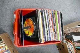 A large collection of 80's & 90's Dance, Garage & Pop Lp's & singles: white label items noted