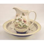 Wedgwood Sarah's Garden pattern items: large jug and bowl.