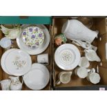 A mixed collection of items to include Royal Doulton April cup & saucer: Portmerion jug, Royal