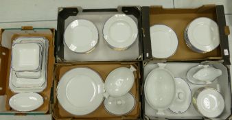 A large collection of Bavaria dinner ware: to include 16 dinner plates, soup tureen, 15 pasta bowls,