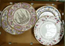 A collection of decorative wall plates: to include mason's, Minton Ancestral dinner plate etc
