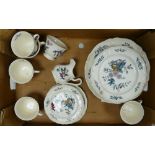 Wedgwood Williamsburg Potpourri patterned dinner ware: to include dinner plates, side plates,