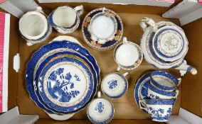 Royal Doulton Booths tea ware: to include cups, saucers, cake plate, milk jug, sugar bowl, side