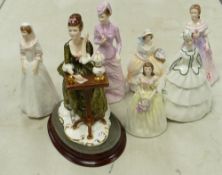 A collection of Renaissance figurines: to include Helen, Dianne, Colette, Bride, Loren, Leanne and
