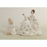 Royal Doulton Ladies Figures: My Love HN2339 & This Little Pig HN2125(2)