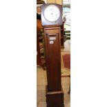 Oak cased grand daughters clock: 142cm high