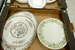 Wedghwood Kutani Crane dinner plates: with matching platter together with Wedgwood Santa Clara