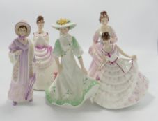 A collection of Modus lady figures : to include Lydia, Penny, Heather, Jenny and Emma (5)