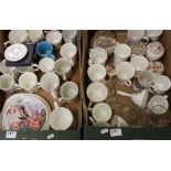 A large collection of Royal commemorative ceramic items (2 trays).