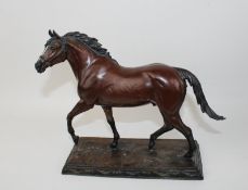 Franklin Mint Cold painted bronze figure Poised for Glory,