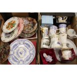 A collection of commemorative cups and tankards: including Royal Doulton, Royal Worcester, Spode,