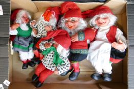 A collection of Norwegian Novelty Christmas Gnomes(5):