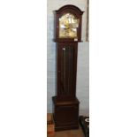 James Stewart Armagh mahogany veneered reproduction Grandfather clock: 174cm in height.