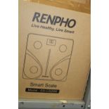 Amazon returned items: boxed Renpho bluetooth weighing scales (15).