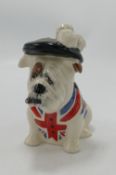 Manor collectables bulldog figure: with union jack flag