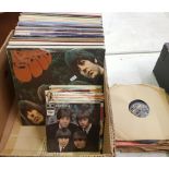 A quantity of vinyl albums, singles and 78's: including The Beatles, Elton John, Tony Christie,