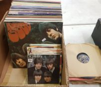 A quantity of vinyl albums, singles and 78's: including The Beatles, Elton John, Tony Christie,