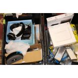 A collection of Amazon returned items including: Huawei 4g router, electric scales, phone cases