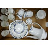 Paragon Coniston coffee set: to include coffee pot, sandwich plate, cups, saucers, milk jug and