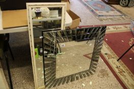 Two Large Decorative Wall Mirrors: largest 95 x 31cm(2)
