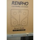 Amazon returned items: boxed Renpho bluetooth weighing scales (10).
