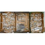 A large collection of cutlery: to include Goldsmith & Silversmith regent plate, WMF silver plate,