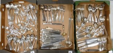 A large collection of cutlery: to include Goldsmith & Silversmith regent plate, WMF silver plate,