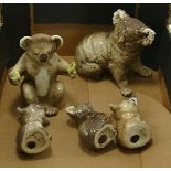 Beswick Koala Bear Family:Beswick family of koala bears comprising of koala bear 1038, bear on