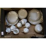 A large collection of floral decorated Bavarian Johann Havilland tea ware.