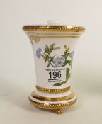 Spode Salvia & Rhododendron Decorated lidded Pot: height 25cm
