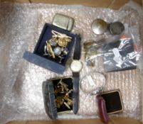 A mixed collection of items to include: Pre 46 & 1920 Coinage, Gents Cufflinks & Studs, Wedgwood