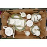 Villeroy & Boch Vie Sauvage tea set: to include 8 cups, saucers, side plates, tea pot, sandwich