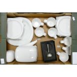 Rosenthal Suomi white coffee set: to include 7cups, side plates , 6 saucers, coffee pot and sugar