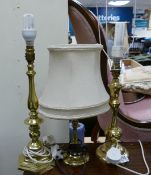 Three Brass lamp Bases(3):