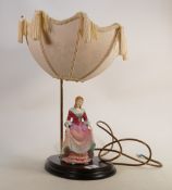 Paragon Lady Figure Lady Anne: mounted as lamp base, with shade