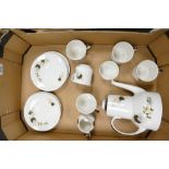 Mid Century Royal Doulton Westwood coffee set: to include 6 cups, saucers, coffee pot, milk jug