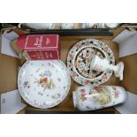 A mixed collection of items to include Royal Doulton boxed Christmas goblet: Oriental charger and