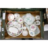 A mixed collection of items to include Limogues Pekin sandwich plate and bowl: Wedgwood Harvest