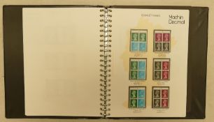 Mint regional decimal Machin specialist stamps: includes booklet panes. gutter pairs to £5, se