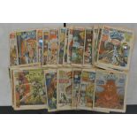 A collection of 2000AD comics to include progs: 397-349( 305, 322-332 & 343 missing)