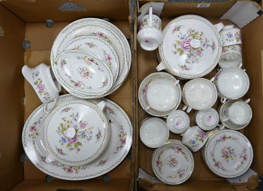 A collection of tea, coffee and dinner ware in the Paragon Tay' san pattern: to include tureens,