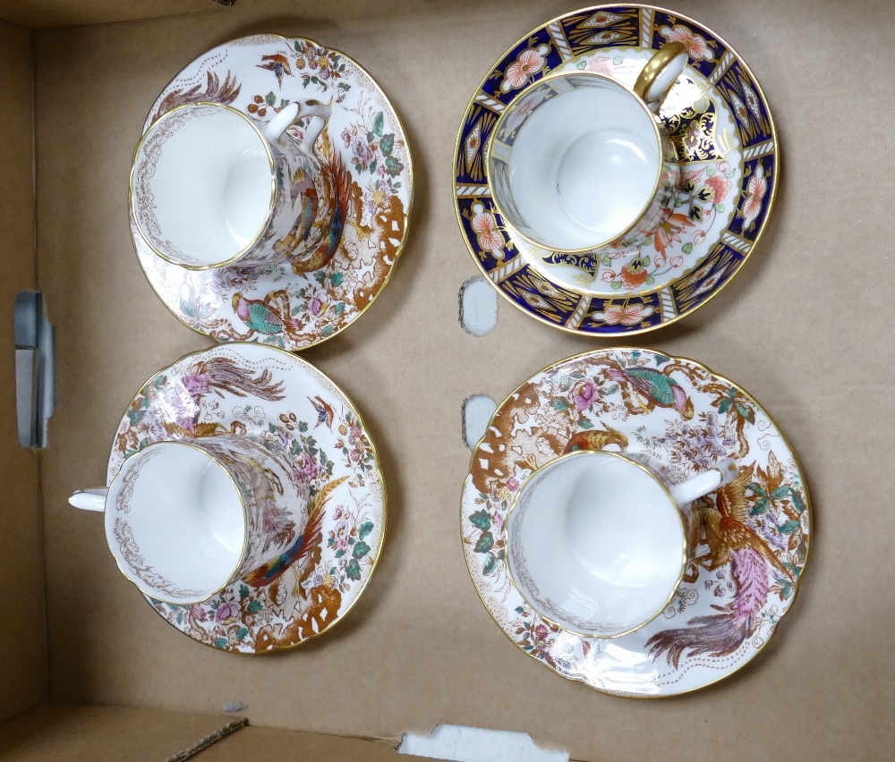 Royal Crown Derby Old Avesbury & 2451 Imari Patterned Coffee Cans & Saucers(4)