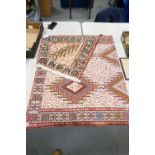 Large Tunisian Hand Woven Carpet: 121 x 200cm
