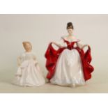 Royal Doulton Lady Figures Amanda HN2996 & Sara HN2265(2):